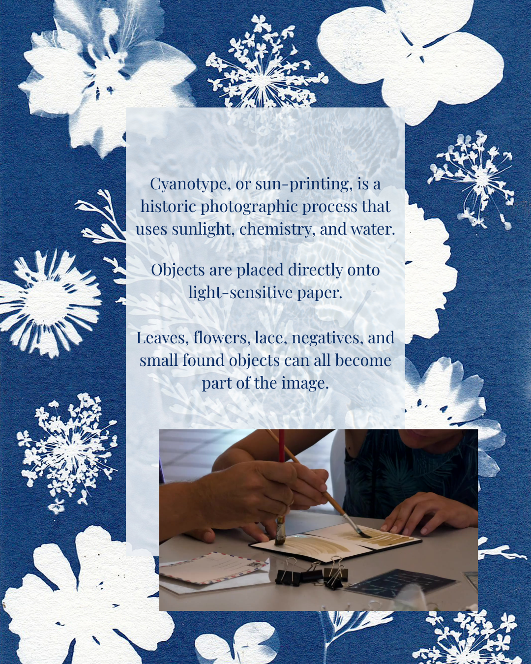 Cyanotypes in the Garden: Columbus Ohio Art Workshop