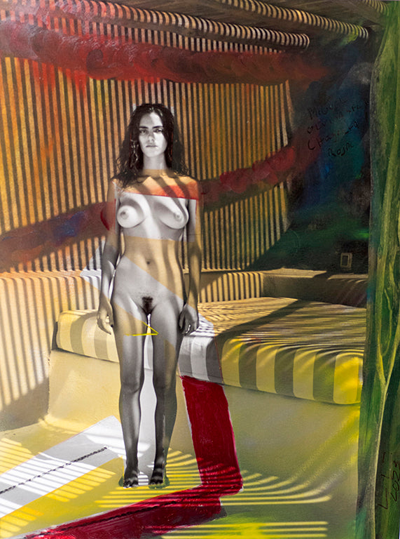 Figure with Stripes