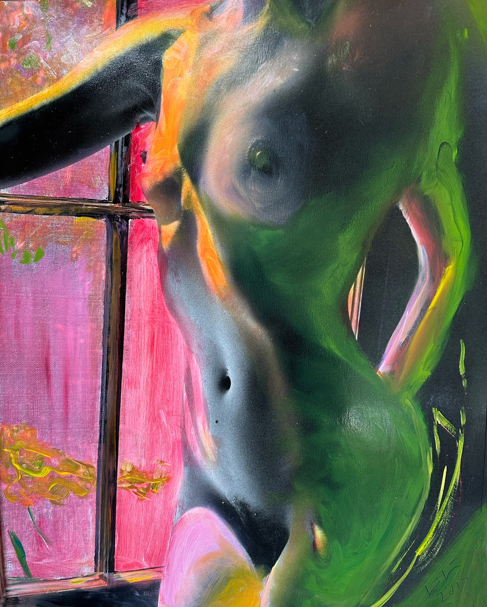 Figure , Pink Window