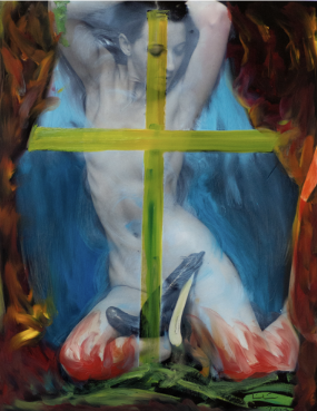 Larva with Cross